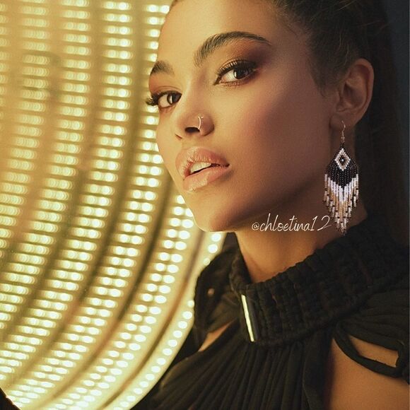 NEW Handmade Unique Long Tassel Earrings,  Statement Earrings - Picture 4 of 7